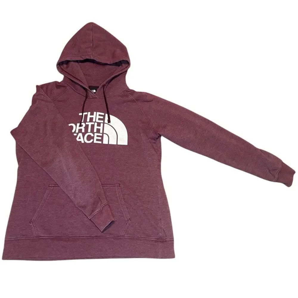 The North Face Maroon Hoodie with Hand Warmer Pocket Size Large. Good Condition!